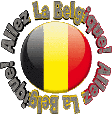 Messages French Allez La Belgique Carte - Drapeau 