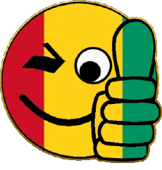 Drapeaux Afrique Guinée Smiley - OK 