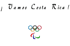 Messagi Spagnolo Vamos Costa Rica Juegos Olímpicos 