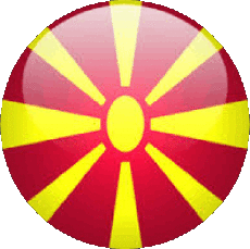 Fahnen Europa Mazedonien Runde 
