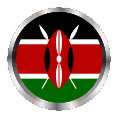 Flags Africa Kenya Round - Rings 