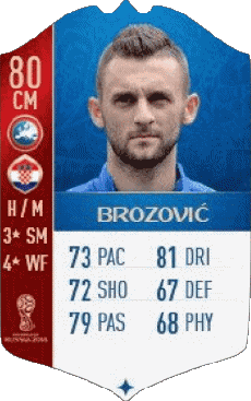 Multimedia Vídeo Juegos F I F A - Jugadores  cartas Croacia Marcelo Brozovic 