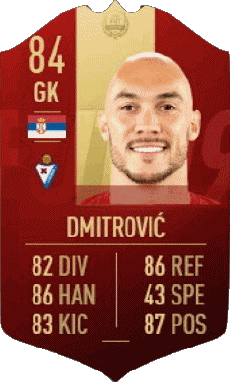 Multi Média Jeux Vidéo F I F A - Joueurs Cartes Serbie Marko Dmitrovic 