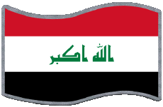 Banderas Asia Iraq Rectángulo 