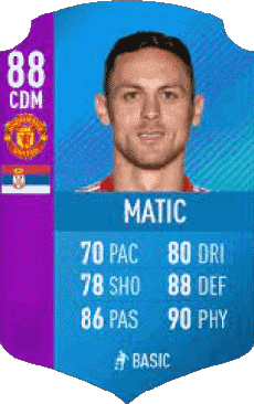 Multimedia Vídeo Juegos F I F A - Jugadores  cartas Serbia Nemanja Matic 