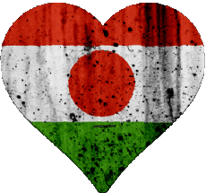 Bandiere Africa Niger Cuore 
