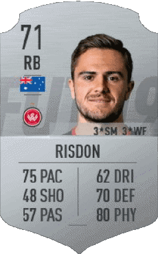Multimedia Videospiele F I F A - Karten Spieler Australien Josh Risdon 
