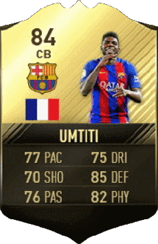 Multimedia Videogiochi F I F A - Giocatori carte Francia Samuel Umtiti 