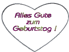 Messages German Alles Gute zum Geburtstag Herz 001 