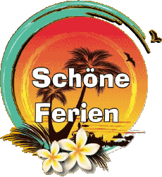 Messages German Schöne Ferien Transparent Background 01 