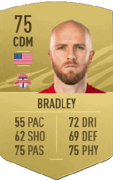 Multimedia Videospiele F I F A - Karten Spieler U S A Michael Bradley 