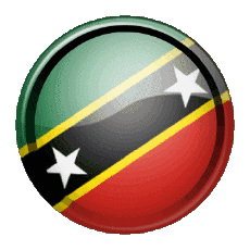 Flags America Saint Kitts and Nevis Round - Rings 