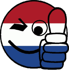 Bandiere Europa Paesi Bassi Faccina - OK 