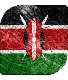 Bandiere Africa Kenia Quadrato 