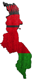 Drapeaux Afrique Malawi Carte 