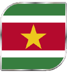Banderas América Surinam Plaza 