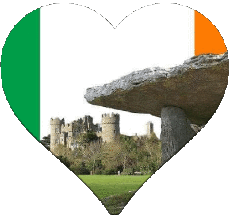 Drapeaux Europe Irlande Coeur 