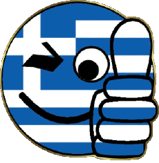 Fahnen Europa Griechenland Smiley - OK 