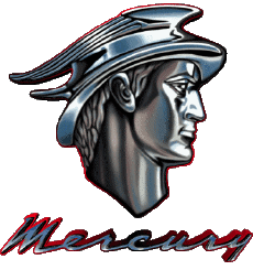 Transporte Coches - Viejo Mercury Logo 