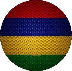 Flags Africa Mauritius Round 