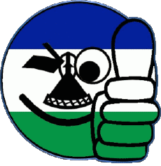 Bandiere Africa Lesotho Faccina - OK 
