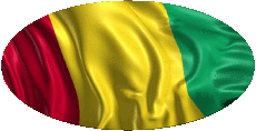 Drapeaux Afrique Guinée Ovale 01 