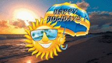 Nachrichten Englisch Happy Holidays Animierter Hintergrund 004 