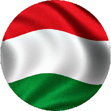 Drapeaux Europe Hongrie Rond 