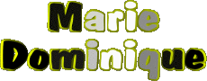Nombre FEMENINO - Francia M Compuesto Marie Dominique 