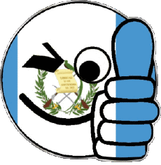 Drapeaux Amériques Guatemala Smiley - OK 
