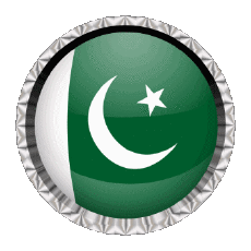 Bandiere Asia Pakistan Rotondo - Anelli 