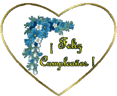 Messages Espagnol Feliz Cumpleaños Floral Fond Transparent 002 