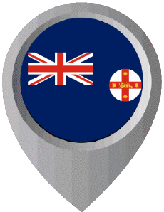 Bandiere Oceania Australia New South Wales Perno di posizione 