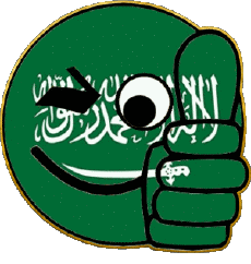 Drapeaux Asie Arabie Saoudite Smiley - OK 
