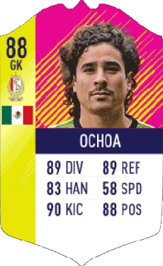 Multi Media Video Games F I F A - Card Players Mexico Guillermo Ochoa 