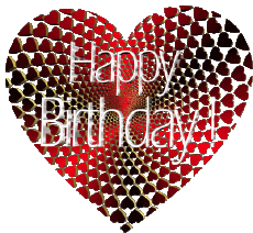 Messagi Inglese Happy Birthday Heart 005 