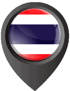 Banderas Asia Tailandia Marcador de ubicación 