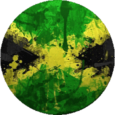 Drapeaux Amériques Jamaïque Rond 