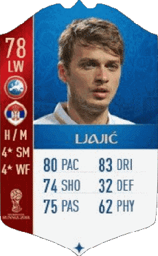 Multi Média Jeux Vidéo F I F A - Joueurs Cartes Serbie Adem Ljajic 