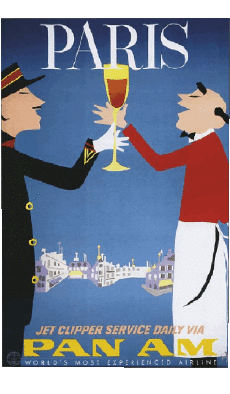 Humour - Fun Affiches Rétro - Lieux France Paris 