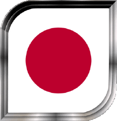 Bandiere Asia Giappone Quadrato 