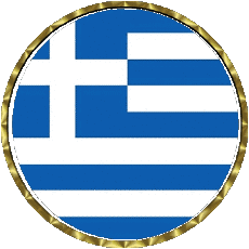 Bandiere Europa Grecia Rotondo - Anelli 