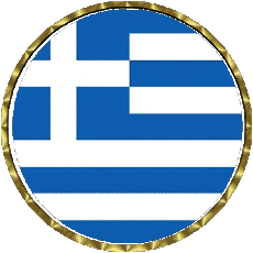 Drapeaux Europe Grèce Rond - Anneaux 