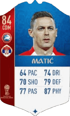 Multi Media Video Games F I F A - Card Players Serbia Nemanja Matic 