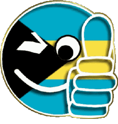Fahnen Amerika Bahamas Smiley - OK 