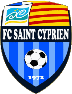 Sports FootBall Club France Logo Occitanie 66 - Pyrénées-Orientales FC St Cyprien 