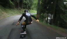 Humor -  Fun Sport Skateboard Road Down Hill Fun Win 