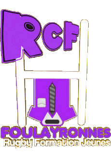 Sports Rugby Club France Logo Dept 47 RCF - Formation Jeunes Foulayronnes 