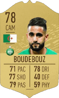 Jeux Vidéo F I F A - Joueurs Cartes Algérie Ryad Boudebouz 