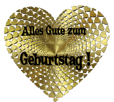 Messages German Alles Gute zum Geburtstag Herz 010 